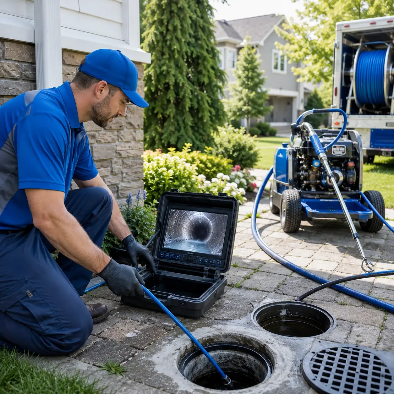 Outdoor drain cleaning professionals serving Poplar, WI